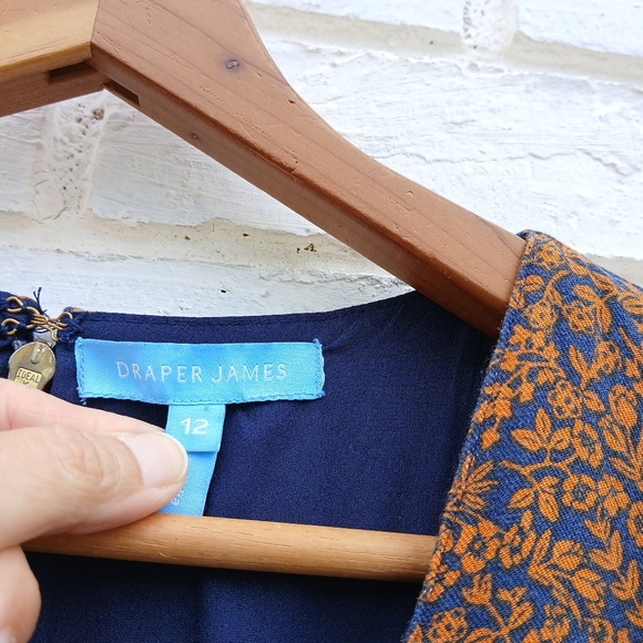 Draper James Midi Fit And Flare Fall Paisley Dress - Picture 4 of 10